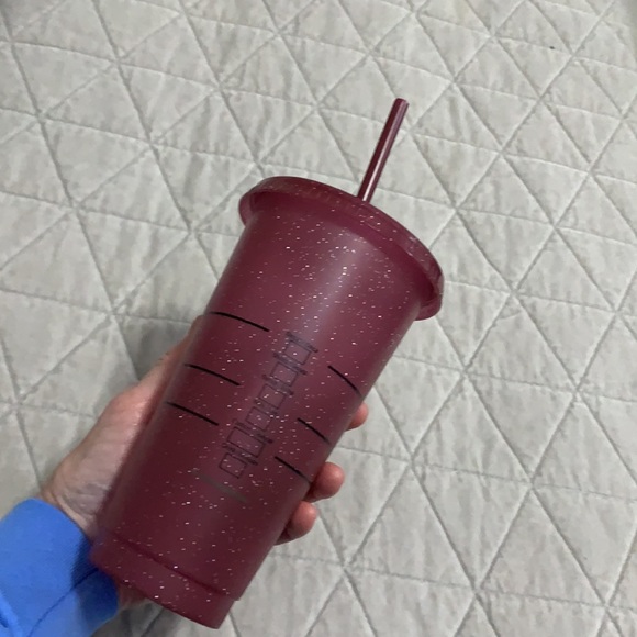 💕5/$15 Starbucks Glitter Cold Brew cup with lid & straw, NEW - Picture 3 of 3